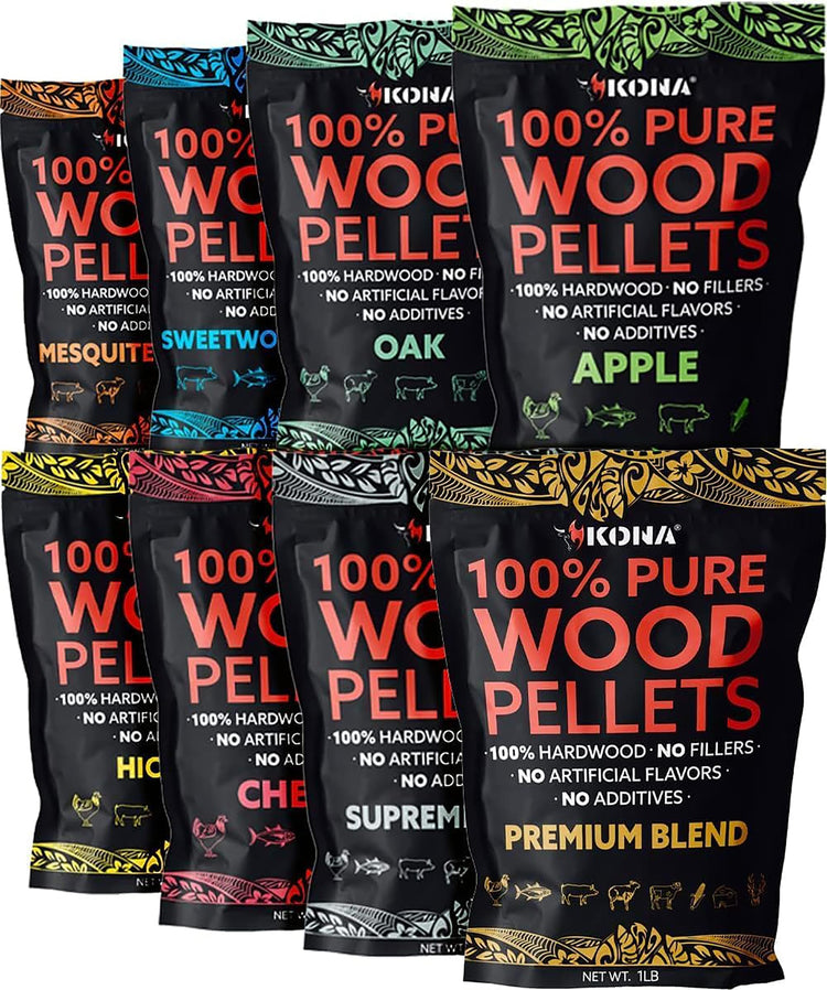 Wood Pellet Variety Pack for Ninja Woodfire (8 Count)