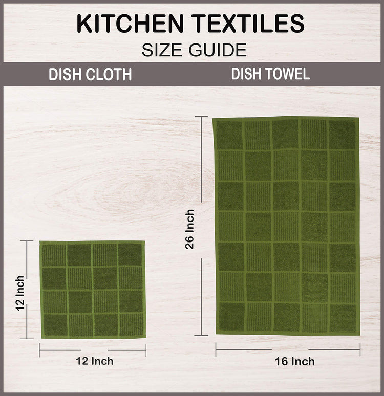 Dish Cloths for Washing Dishes Set of 8 (8 Count)