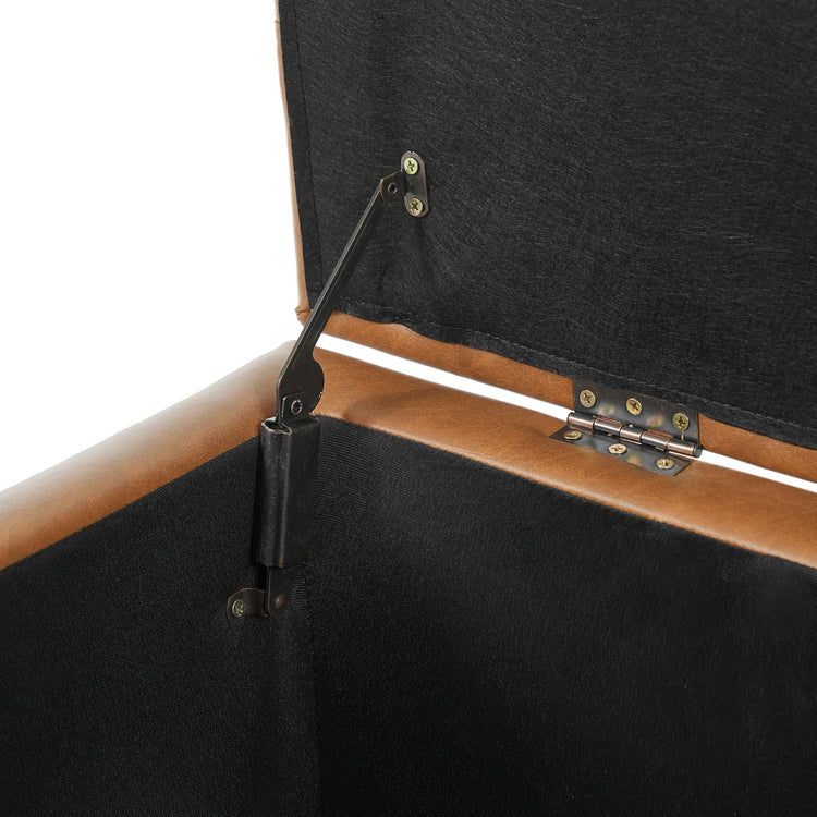 Ottilie Faux Leather Storage Ottoman Bench