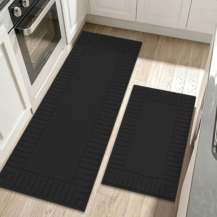 Kitchen Rugs Non Slip Washable 2PCS