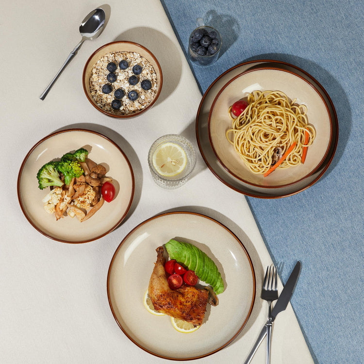 Stoneware Dinnerware Sets for 8