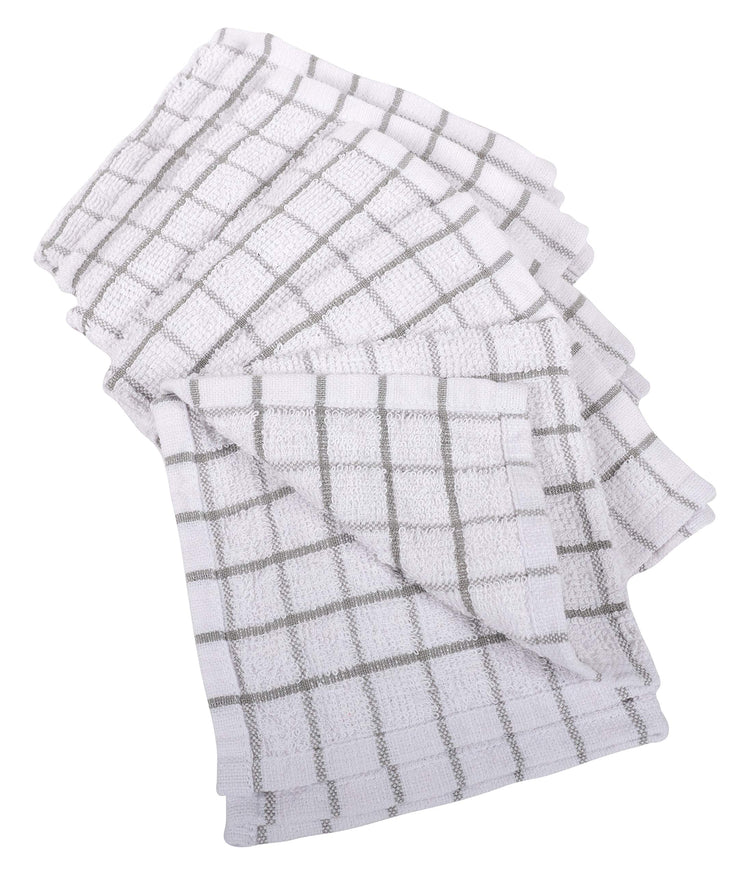 Pantry 100% Cotton Checkered Grid Dish Cloths (6 Count)