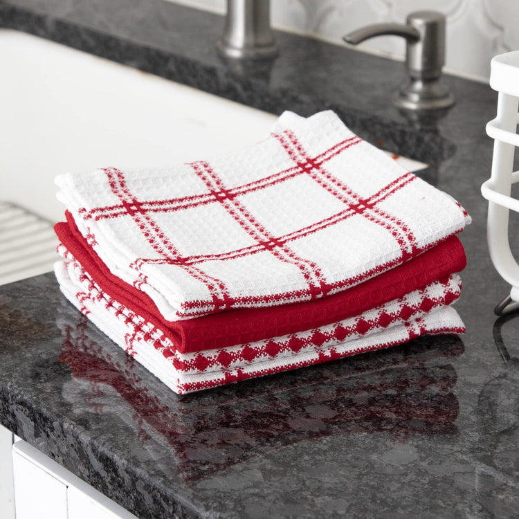 Premium Waffle Dish Cloths (4 Count)