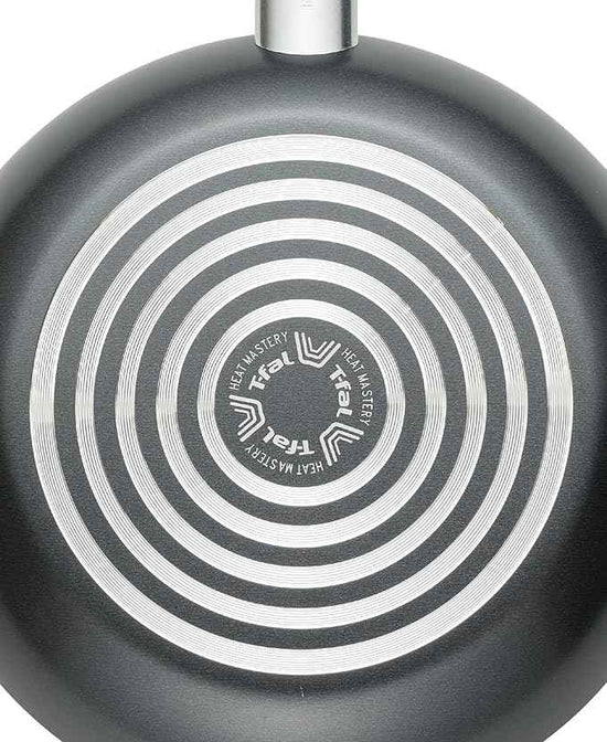 T-fal Initiatives Nonstick Cookware Set 18 Piece, Oven Broiler Safe 350F, Kitchen Cooking Set w/Fry Pans, Saucepans, Stockpots, Skillet, Spoons, Lids Pots and Pans Set, Dishwasher Safe, Stone Grey