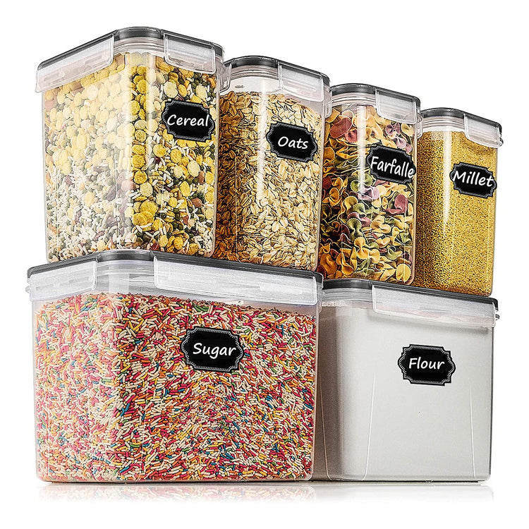 Airtight Food Storage Containers Cereal & Dry Food Storage Container Set of 6