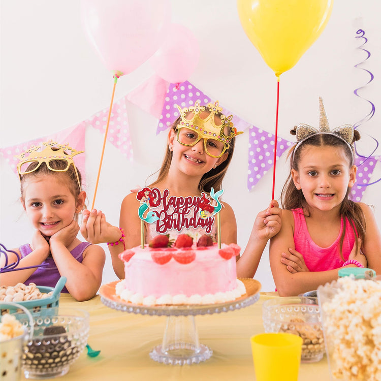 The Litle Mermaid Happy Birthday Cake Topper