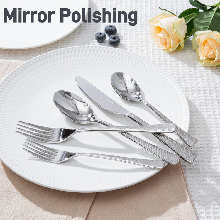 Silverware Set with Serving Utensils (45 Count)
