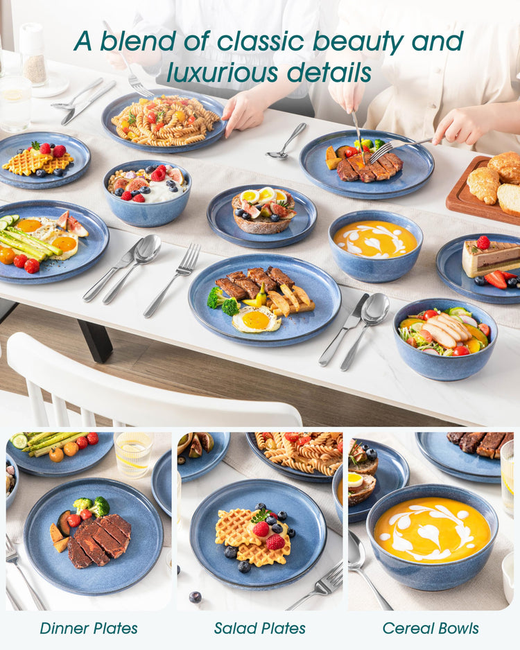 ANYA 18 Pieces Plates and Bowls Set