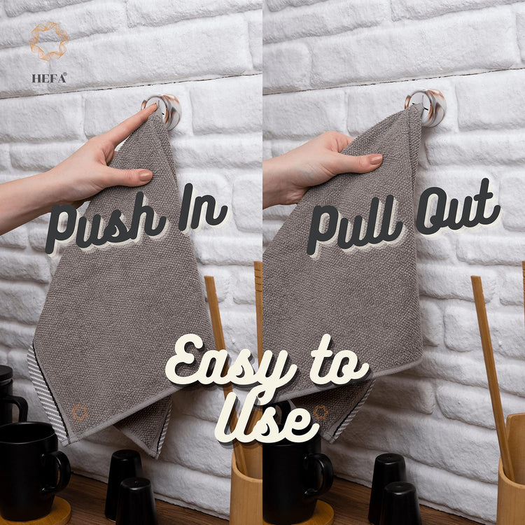 Towel Hooks Dish & Hand Towel Holder (8 Count)