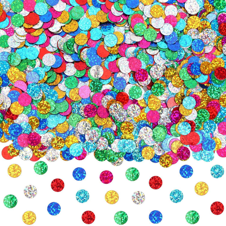 Multicolor Sparkle Foil Confetti Glitter Round Confetti