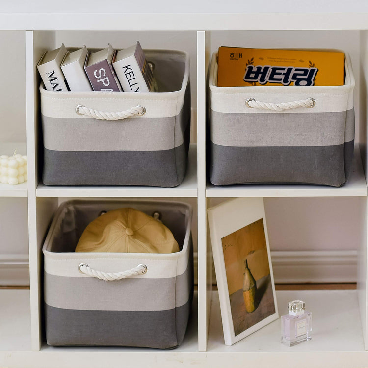 Large Storage Baskets for Shelves (3 Count)