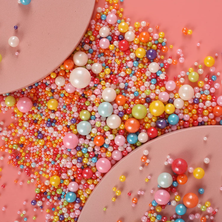 Mixed Pearl Sugar Sprinkles (4.58 Ounce)