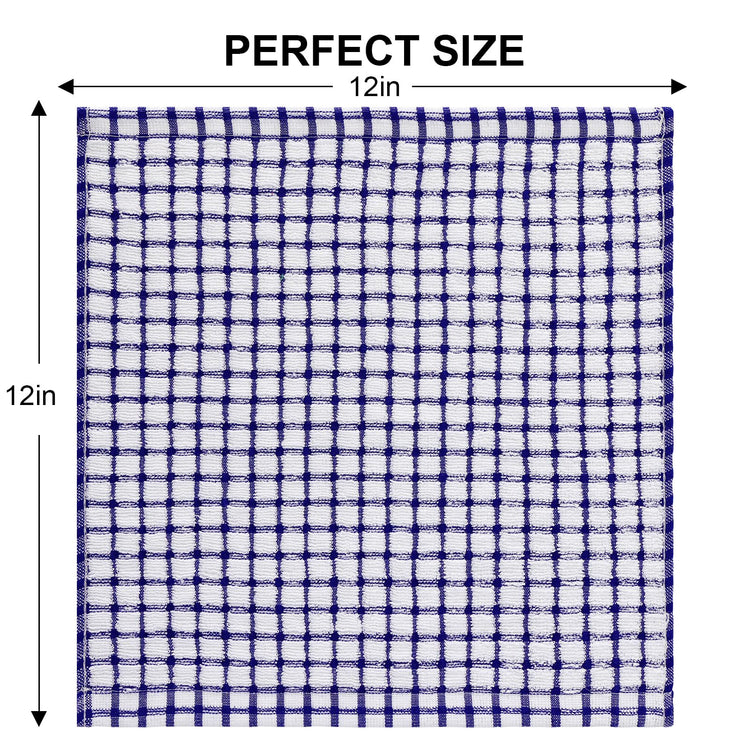 Cotton 12 Pack Terry Kitchen Dish Cloths (12 Count)