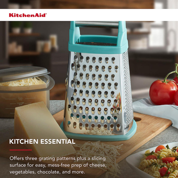 Gourmet 4 Sided Stainless Steel Box Grater for Fine