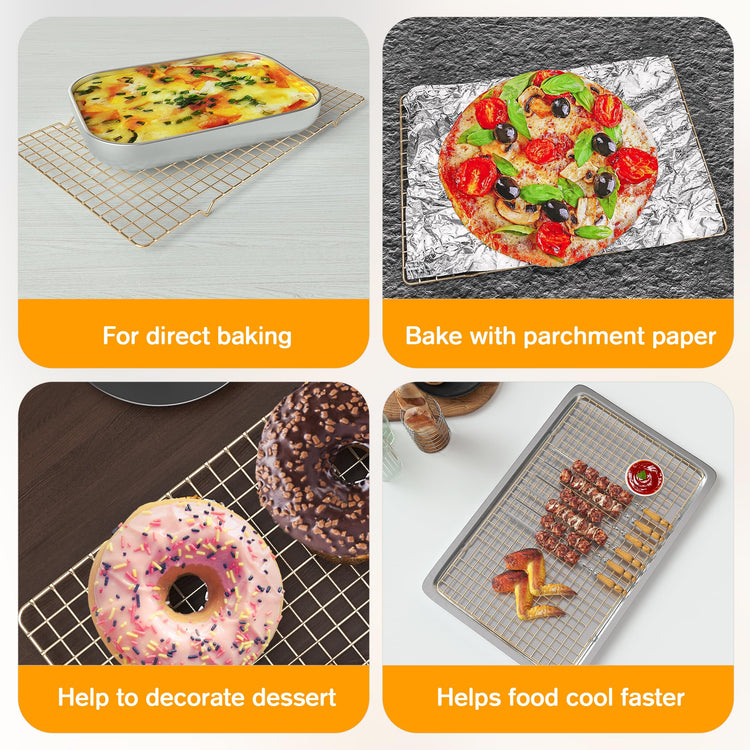 2PCS Cooling Racks for Cooking and Baking