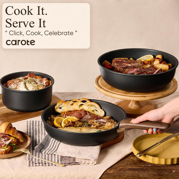 19pcs Pots and Pans Set Non Stick