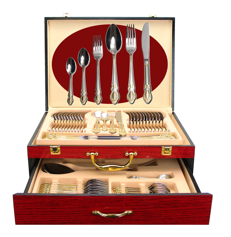 75 Pc Luxury Flatware Set for 12 w (12 Count)
