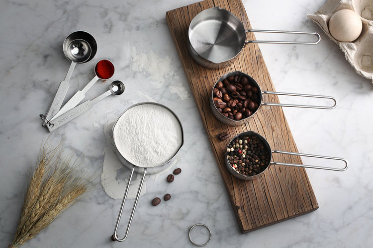 42917 Stainless Steel Measuring Cups and Spoons Set