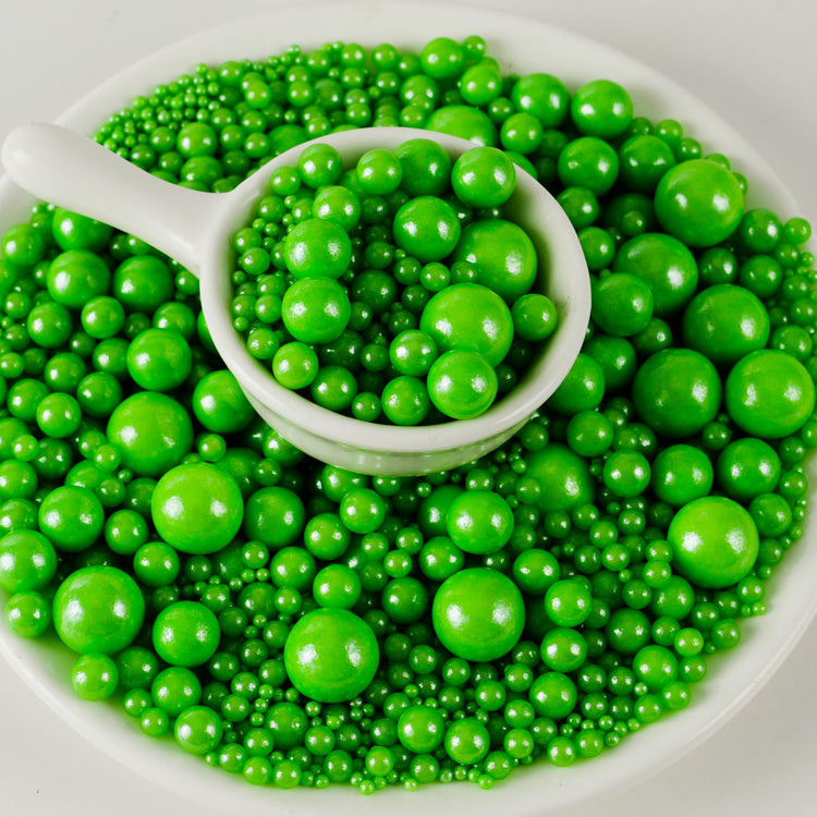 Halloween Green Pearl Sugar Sprinkles (4.58 Ounce)