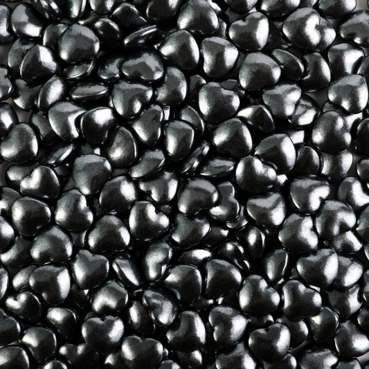 Black Heart Shapes Sprinkles (4.58 Ounce)