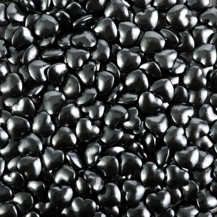 Black Heart Shapes Sprinkles (4.58 Ounce)