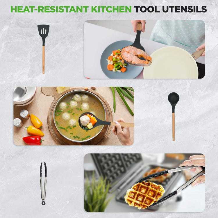 22 Piece Nonstick Ceramic Cookware Set