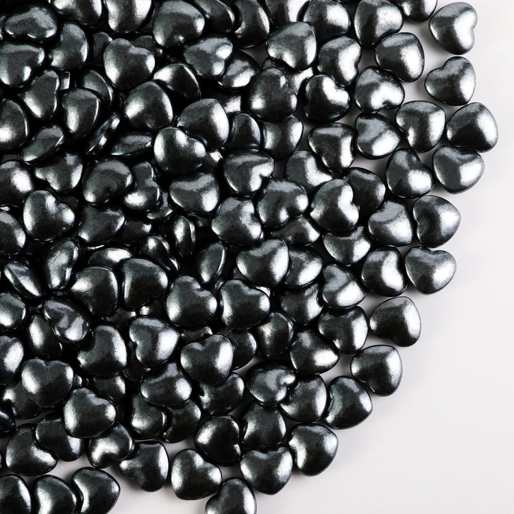 Black Heart Shapes Sprinkles (4.58 Ounce)