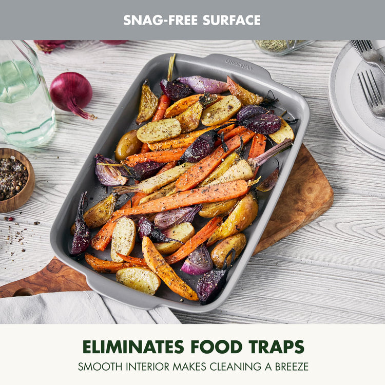 Premiere Ovenware Healthy Ceramic Nonstick 13" x 9" Quarter Sheet Baking Pan
