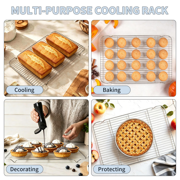 Stainless Steel Baking Sheet with Rack Set
