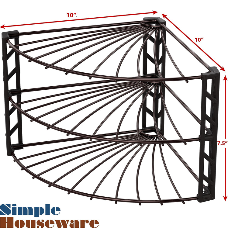 3 Tier Counter Corner Shelf Organizer