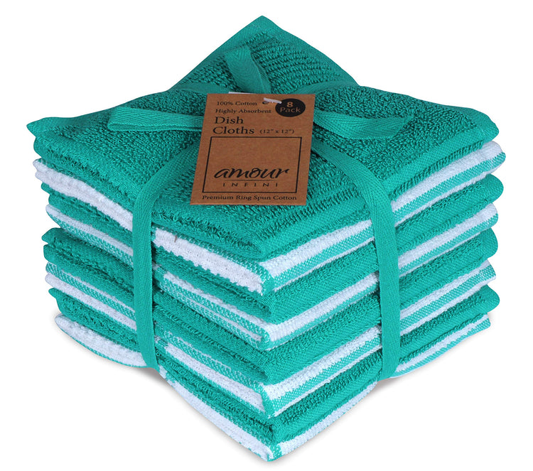 Dish Cloths for Washing Dishes Set of 8 (8 Count)