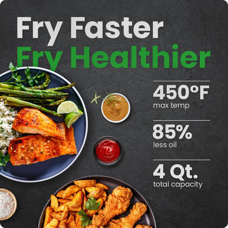 Air Fryer 4 QT Compact Airfryer for Quick & Easy Meals in Minutes