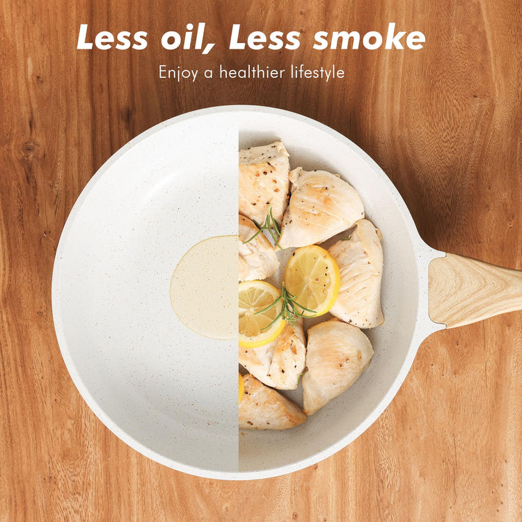 Ceramic Nonstick Frying Pan Skillets (2 Count)