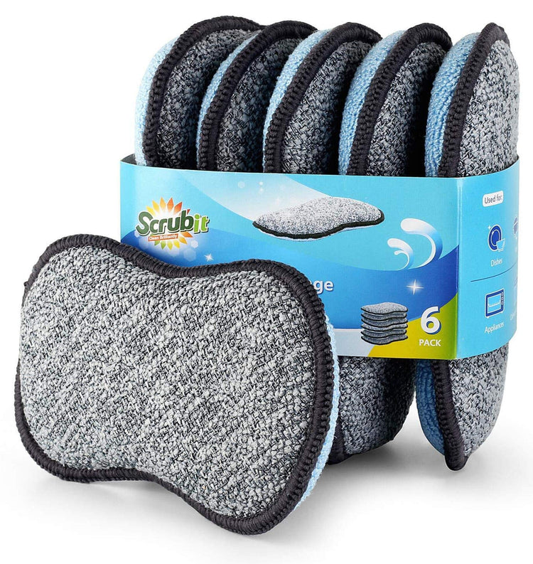 Multi Purpose Sponges Kitchen By Scrub (6 Count)