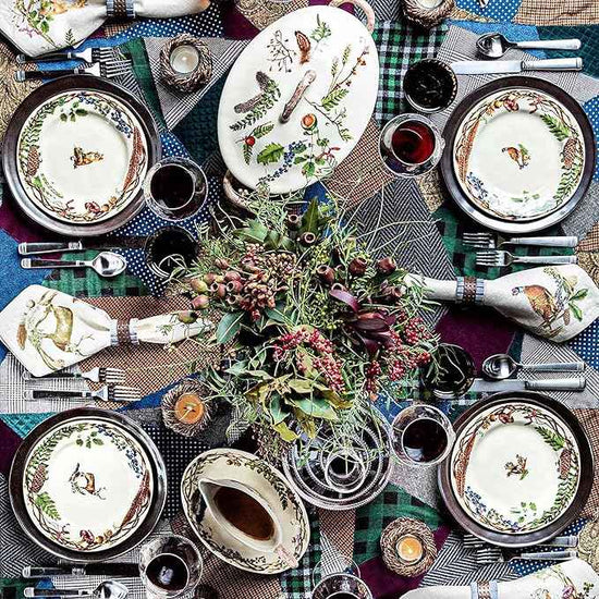 Juliska Forest Walk Dessert/Salad Plate Assorted Set/4