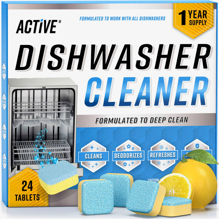 Dishwasher Cleaner And Deodorizer Tablets (24 Count)