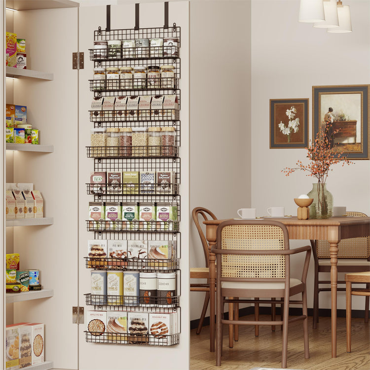 9 Tier Spice Rack Organizer with Door Hook