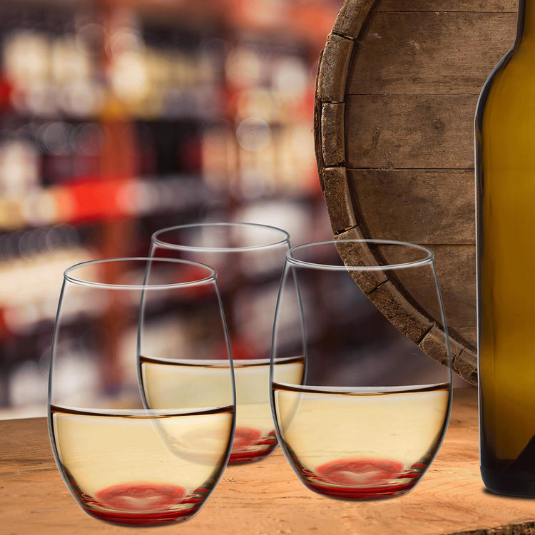 10 ARC Stemless Wine Glasses Set (10 Count)