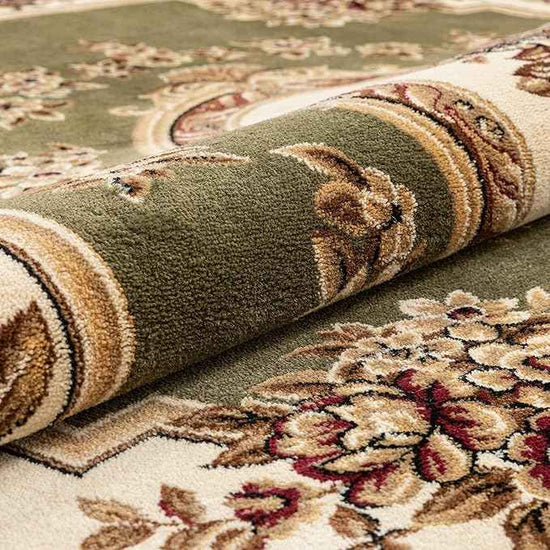 Well Woven Timeless Collection Le Petit Palais Green 3x12 Runner Luxurious Traditional French Medallion Oriental Area Rug Perfect for Living Room Bedroom or Dining Room Easy-to-Clean Durable Design