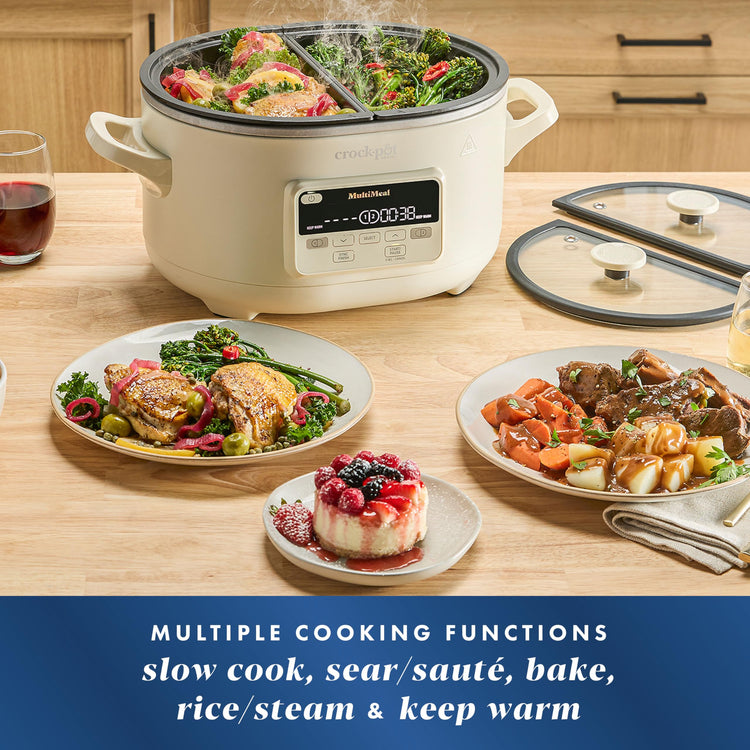 MultiMeal Multicooker and Programmable Slow Cooker with Bake Function
