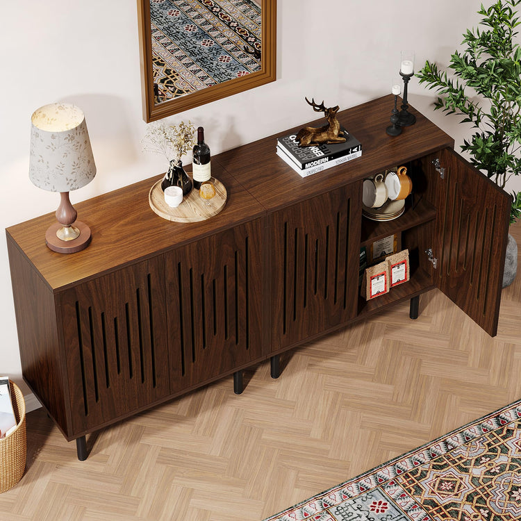 Set of 2 Sideboard Buffet with Storage