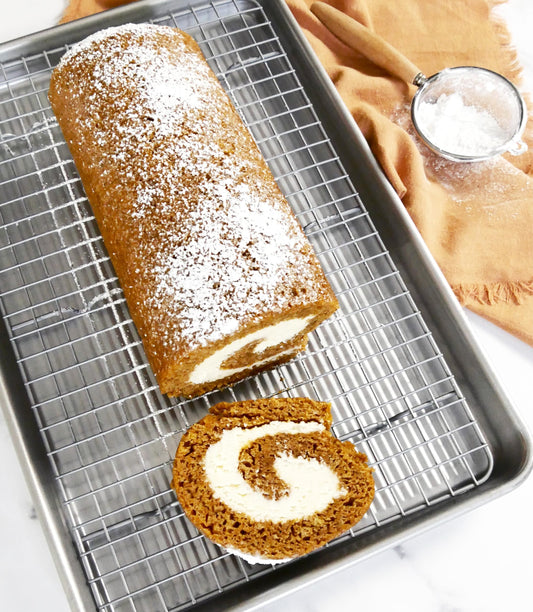 Jelly Roll Baking Pan and Bakeable Cooling Rack