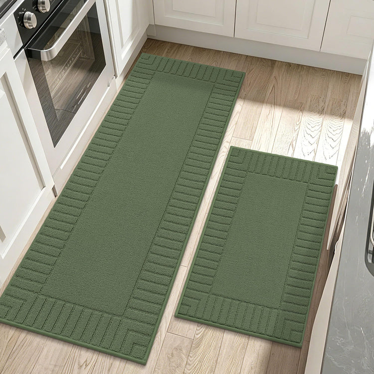 Kitchen Rugs Non Slip Washable 2PCS