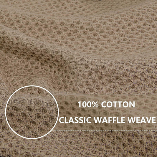 100% Cotton Waffle Weave Kitchen Dish Towels 12 (12 Count)