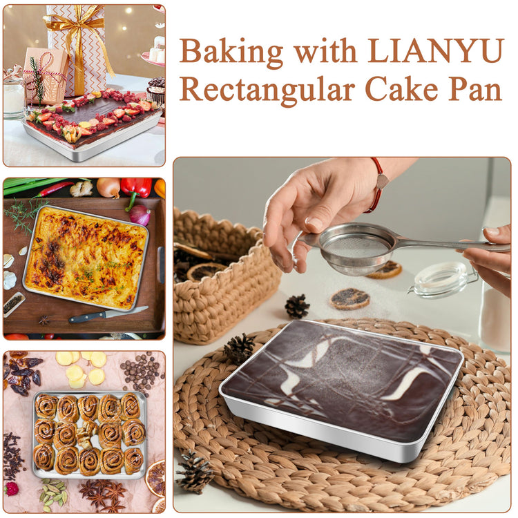 Stainless Steel Baking Pan Set (2 Count)