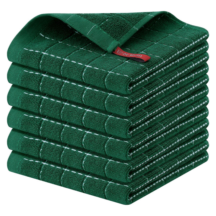 100% Cotton Terry Kitchen Dish Cloths (6 Count)