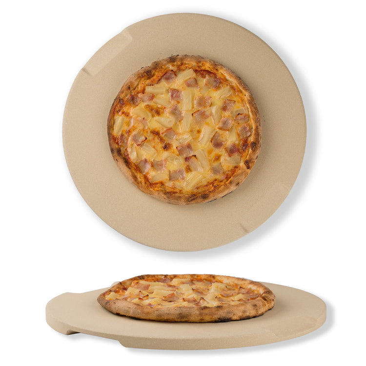 Pizza Stone 15" Round Pizza Stone for Oven Grill BBQ