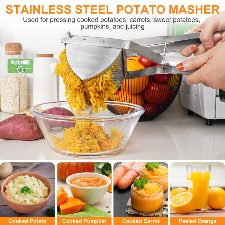 Potato Ricer Stainless Steel Potato Masher & Squeezer