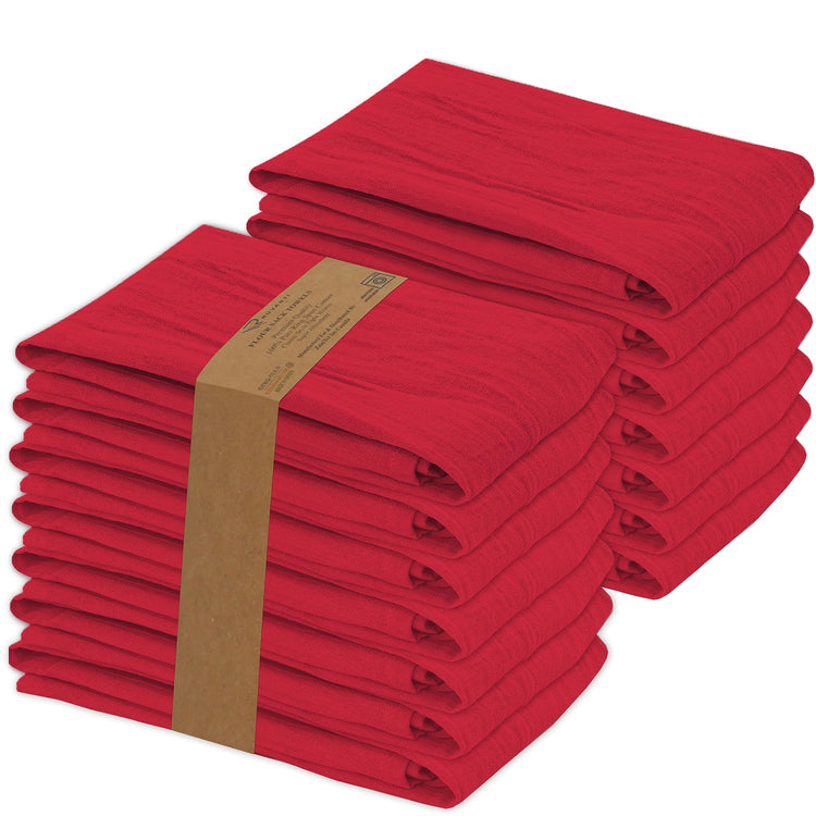 Flour Sack Towels 12 Pack 28”x28” (12 Count)