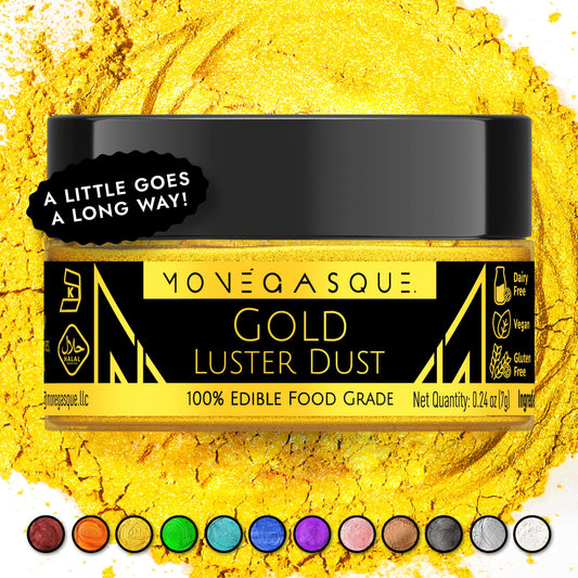 Gold Edible Glitter for Drinks & Cakes